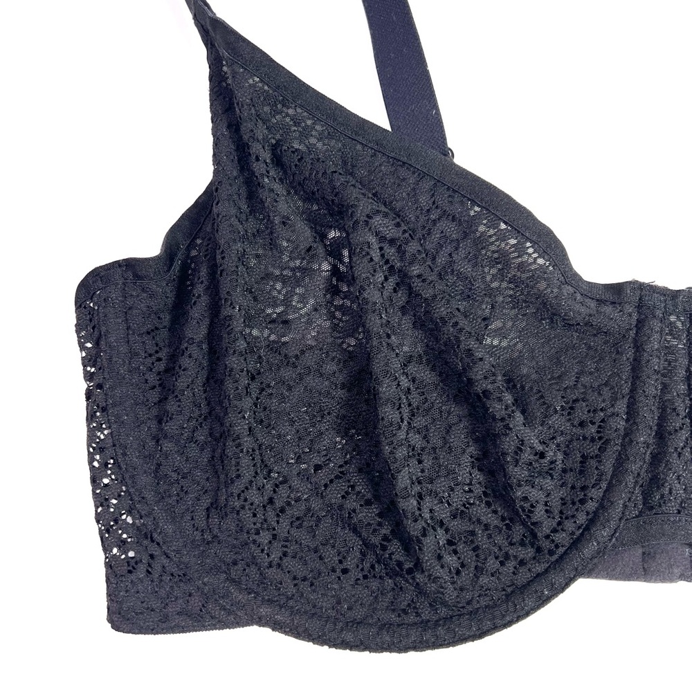 DKNY Modern Lace Unlined Underwire Bra Black Size 38DD - Picture 5 of 16